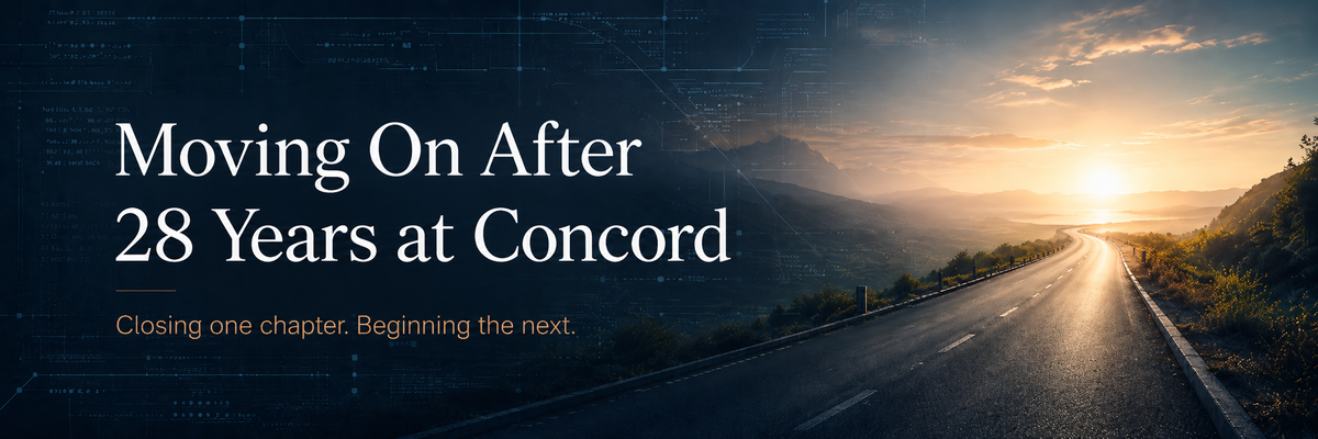 Moving On After 28 Years at Concord